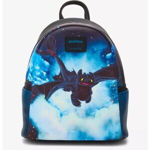 Loungefly How To Train Your Dragon Toothless Sky Mini Backpack NWT